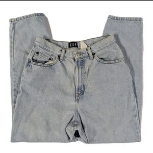 Vintage 90s GAP Reverse Fit Jeans Womens 10 Ankle Light Wash High Waist Mom